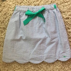 Kids Vineyard Vines seersucker skirt